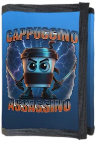 Portfel Italian Brainrot Cappuccino Assassino z piorunami
