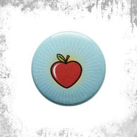 Przypinka JABŁKO W KSZTAŁCIE SERCA