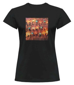 Bluzka damska z naszywką Stranger Things ABC