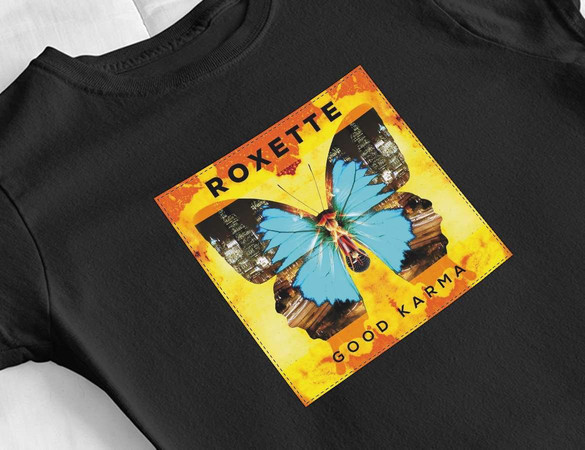 Bluzka damska z naszywką ROXETTE good karma