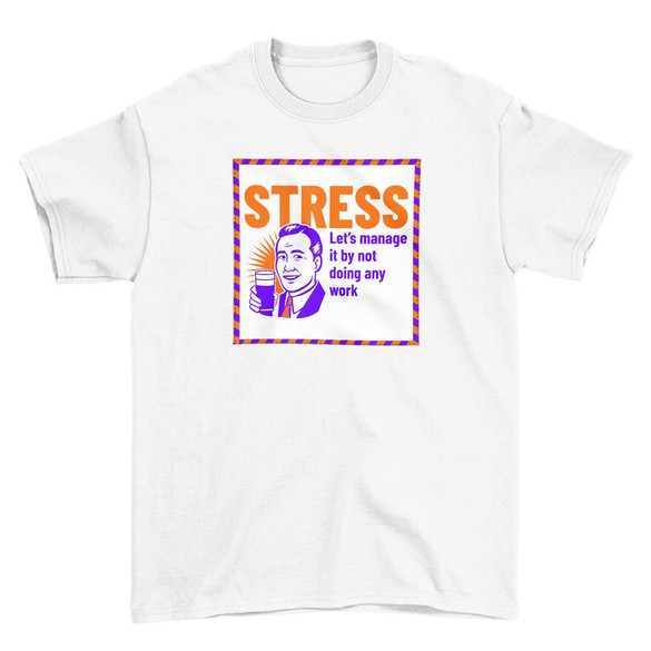 Koszulka z naszywką STRESS