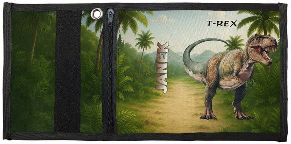 Portfel Dinozaury T-Rex + imię dziecka