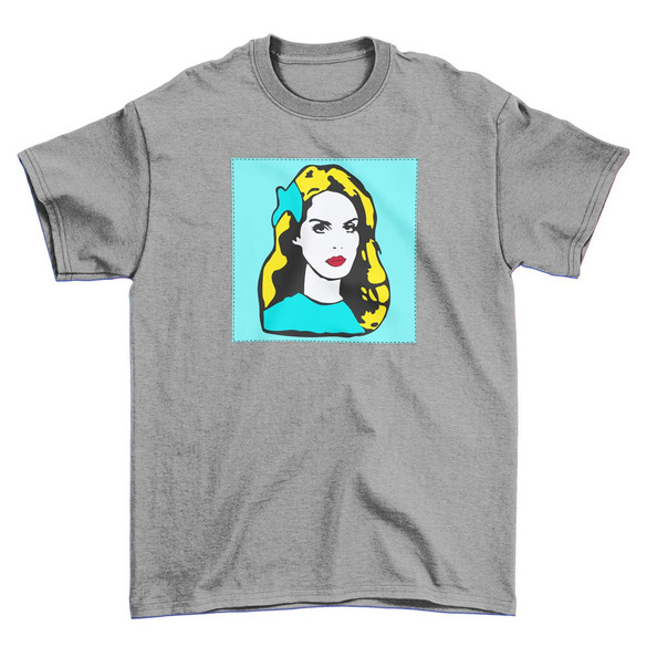 Koszulka z naszywką LANA DEL REY pop art