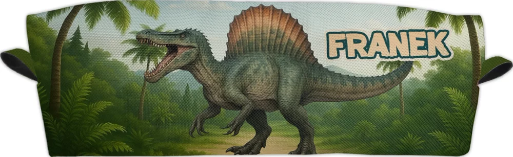 Piórnik Dinozaury Spinozaur z nadrukiem imienia