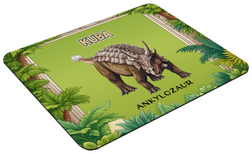 Podkładka Dinozaury Ankylozaur z nadrukiem imienia 60x40cm