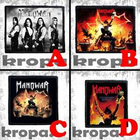 Naszywka MANOWAR 10 x 10 cm  Dużo Wzorów!