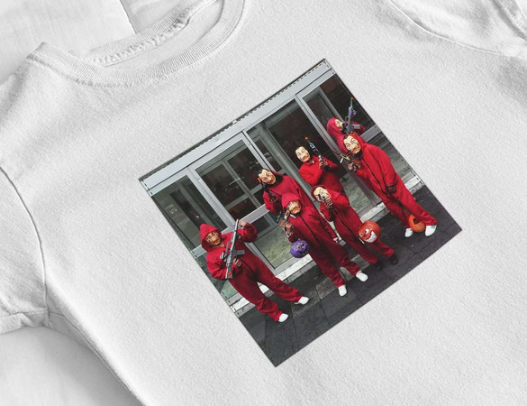 Bluzka damska z naszywką Dom z papieru 01