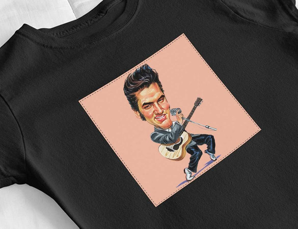 Bluzka damska z naszywką Elvis Presley 02