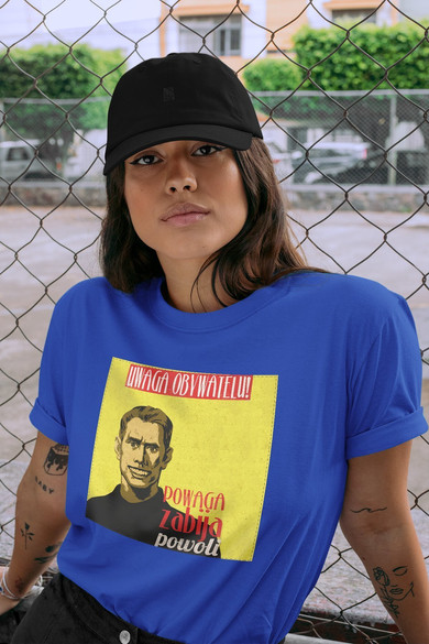 Koszulka z naszywką PRL- powaga zabija