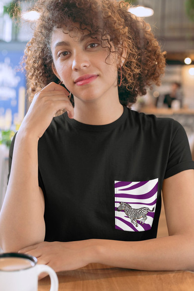 Koszulka z kieszonką SAFARI ZEBRA