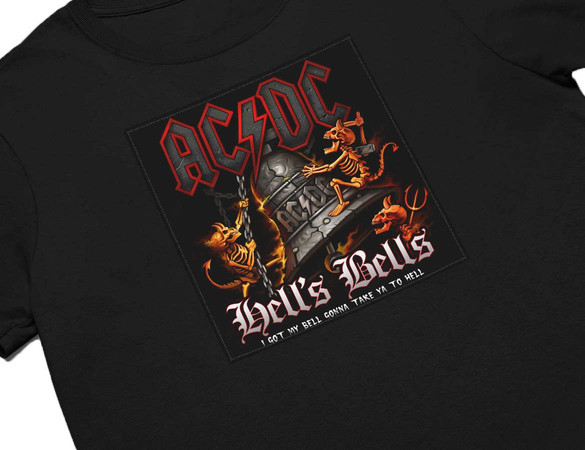 Koszulka z naszywką AC/DC Hells Bells