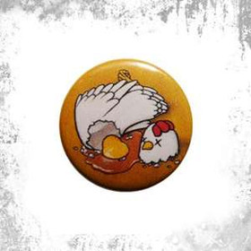 Przypinka KURA BEZ GŁOWY