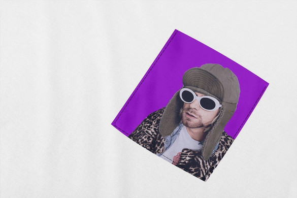 Koszulka z kieszonką KURT COBAIN