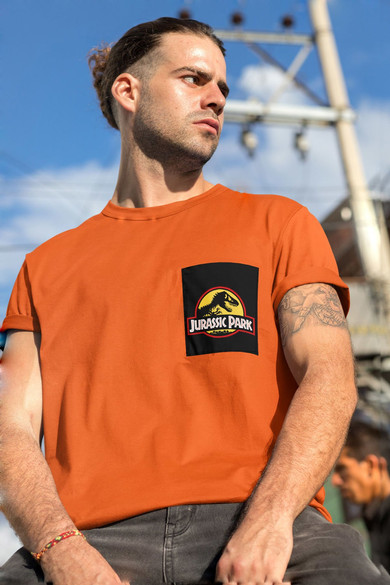 Koszulka z kieszonką JURASSIC PARK LOGO