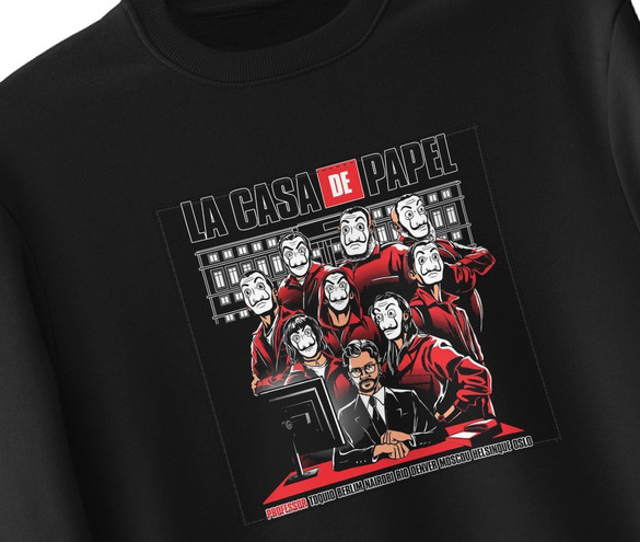 Bluza z naszywką Dom z papieru 02