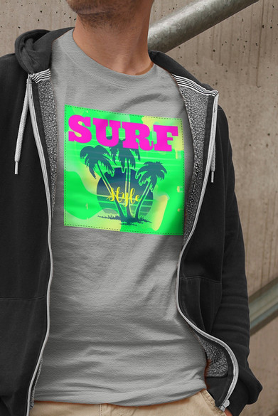 Koszulka z naszywką Surf