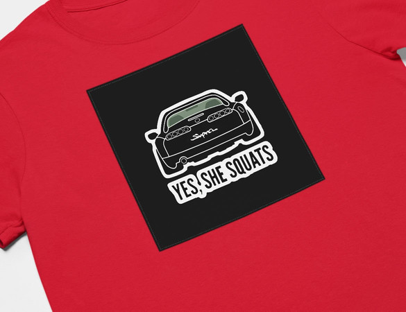 Koszulka z naszywką Toyota-Yes,She..