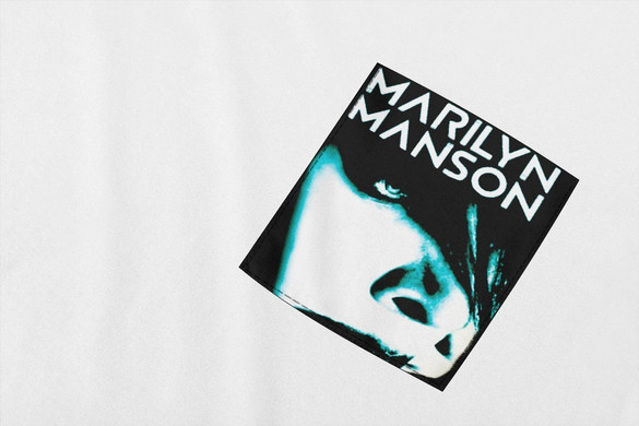 Koszulka z kieszonką Marilyn Manson