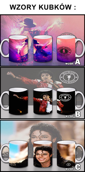 MICHAEL JACKSON Zestaw poduszka kubek WZORY+GRATIS