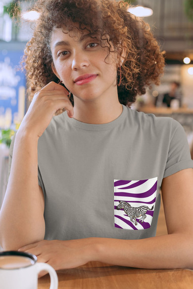 Koszulka z kieszonką SAFARI ZEBRA