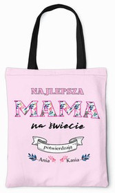 Torba na ramię NAJLEPSZA MAMA NA ŚWIECIA + IMIĘ 3