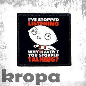 Naszywka I'VE STOPPED LISTENING