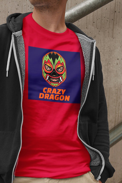 Koszulka z naszywką  Crazy Dragon