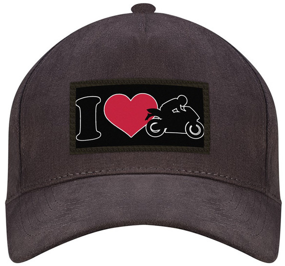 Czapka KOCHAM MOTORY bejsbolówka z naszywką