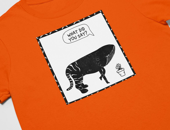 Koszulka z naszywką What did you say?