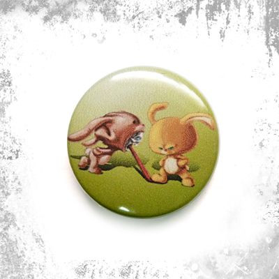 Przypinka  ZŁOŚLIWY KRÓLIK