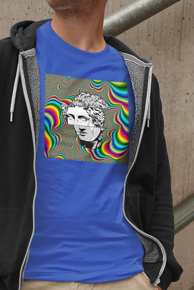 Koszulka z naszywką Psychodelic Dawid