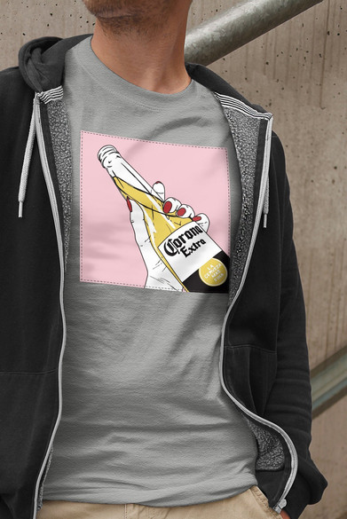 Koszulka z naszywką CORONA Extra