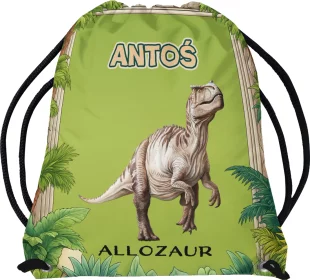 Worek Dinozaury Allozaur z dowolnym imieniem
