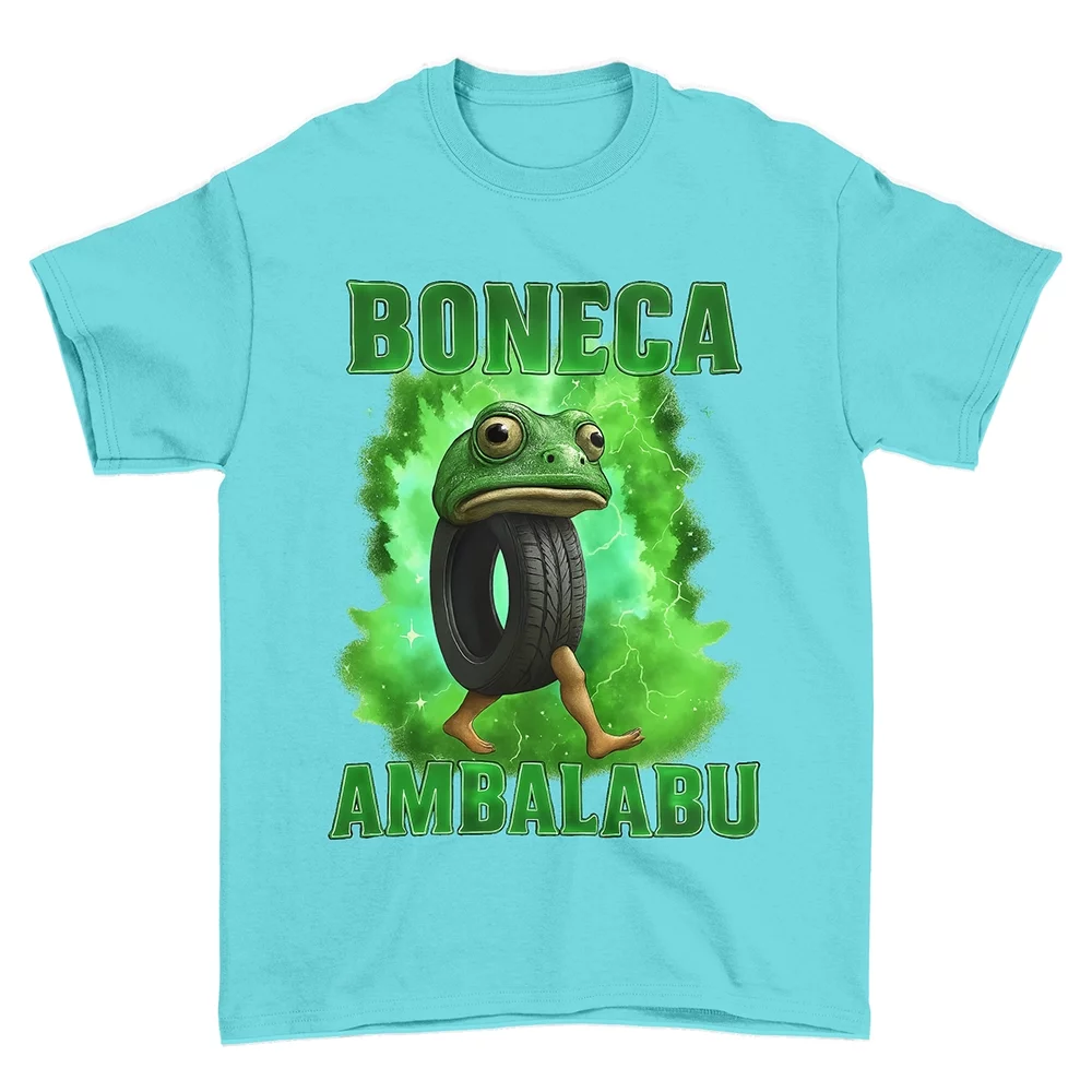 Koszulka Italian Brainrot Boneca Ambalabu Turkusowy 12-14 lat