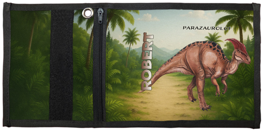 Portfel Dinozaury Parazaurolof – dodaj imię