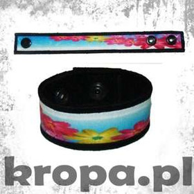 Opaska na rękę - KWIATKI