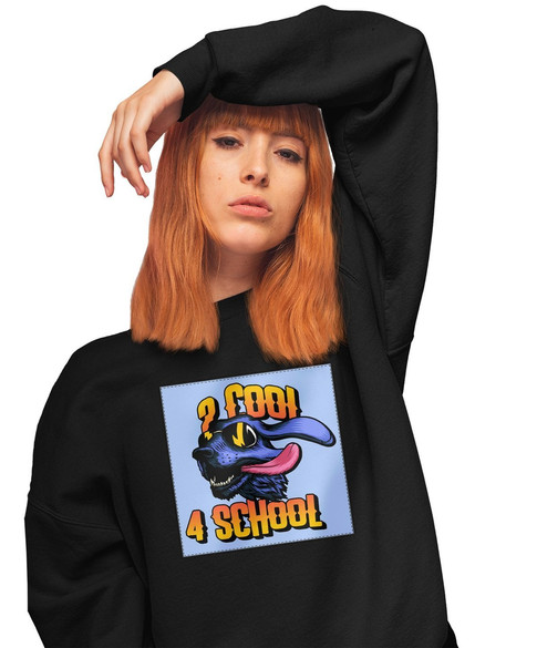 Bluza z naszywką 2 cool 4 school