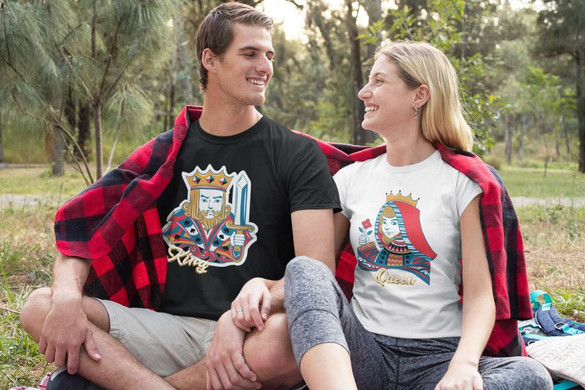 Koszulka na walentynki Queen Dama z kart DLA NIEJ