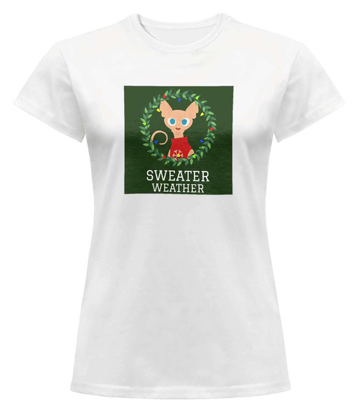 Bluzka damska z naszywką Sweater weather