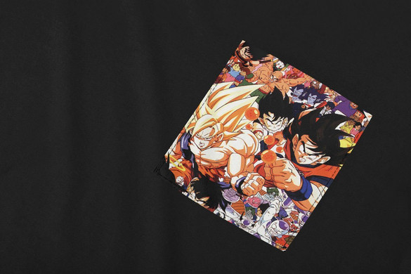 Koszulka z kieszonką DRAGON BALL POSTACIE