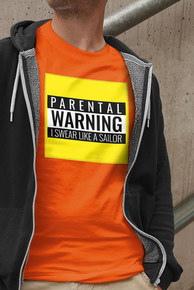 Koszulka z naszywką I swear like a sailor