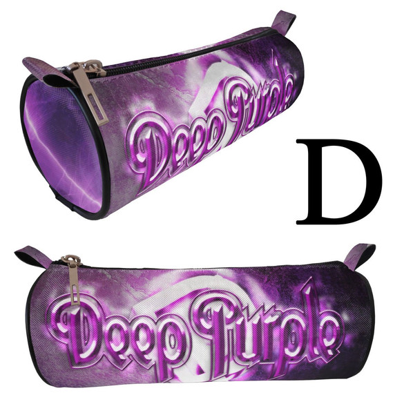 DEEP PURPLE Piórnik szkolny tuba WZORY