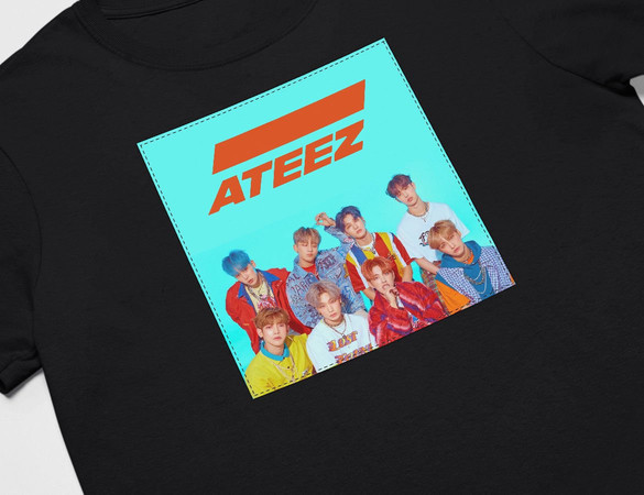 Koszulka z naszywką ATEEZ  band