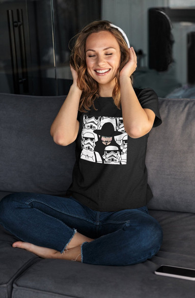 Bluzka damska z naszywką Anonymous