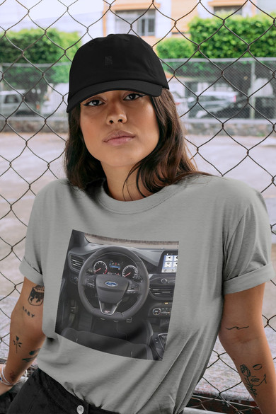 Koszulka z naszywką Ford kierownica