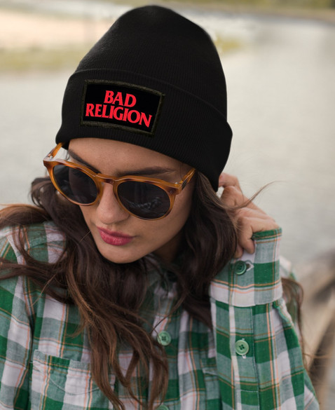 Czapka zimowa z naszywką BAD RELIGION