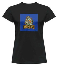 Bluzka damska z naszywką WOMEN