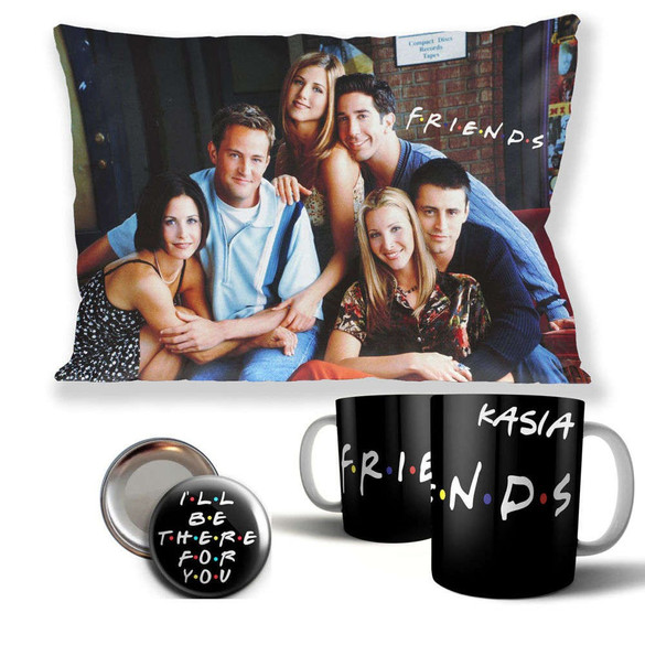FRIENDS Zestaw poduszka kubek WZORY+GRATIS