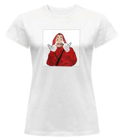 Bluzka damska z naszywką Dom z papieru 03