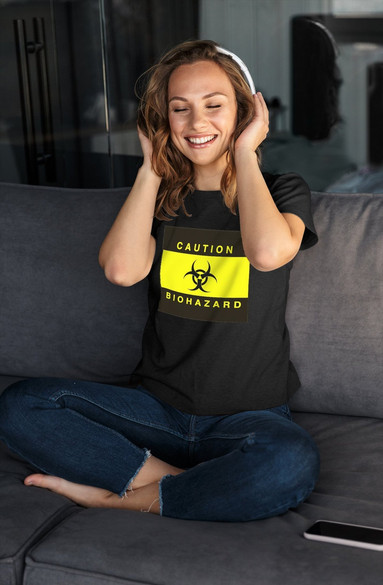 Bluzka damska z naszywką Biohazard 02